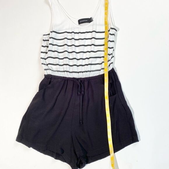 MINKPINK black stripe tank romper M - Picture 9 of 11